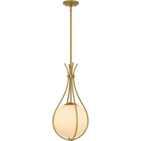 Quoizel Pendant Mid Pendant Led Light Aged Brass QP6216AB - main
